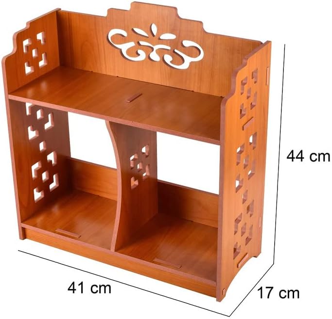 KRUPASADHYA 2 צד מראש למינציה MDF מדף אחסון מרובע מעץ לשולחן טופ | סלון | חדר שינה | אחסון מטבח